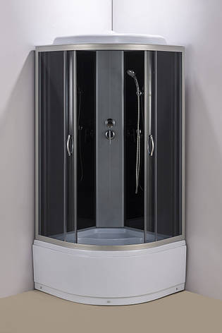 Гідромасажний бокс Aquastream GLS 100 Black / Аквастрим Гідромасажна кабіна бокс, фото 1