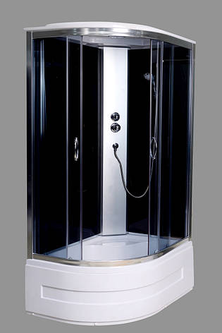 Гідромасажний бокс Aquastream GLS 120 Black правосторонній/Аквастрім Гідромасажна кабіна бокс, фото 1