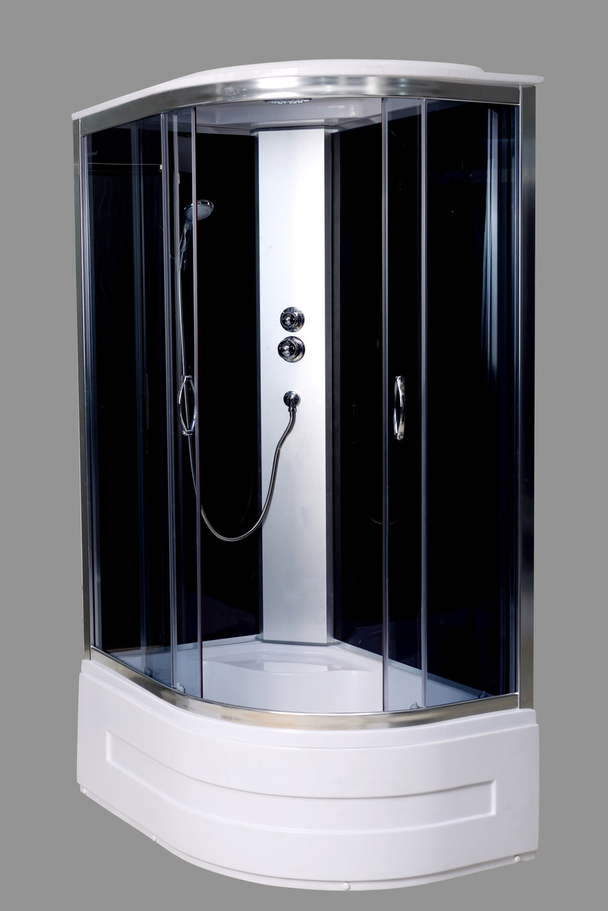 Гідромасажний бокс Aquastream GLS 120 Black лівобічний / Аквастрим Гідромасажна кабіна бокс