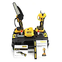 Набір 2в1 АКБ DeWalt 24V (Пила DCM155N + Секатор DCMPP540P1) Набір 2в1 Девалт