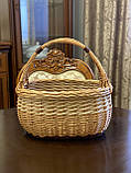 Корзина плетена з цільної лози. Арт:043, фото 2