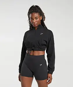 Спортивний пуловер Gymshark Lifting Lightweight 1/4 Zip Pullover Regular Fit - M чорний