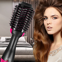 Фен — гребінець One Step Hair Dryer 1000 Вт 3 режими 3 в 1 для укладання волосся, щітка для волосся з феном