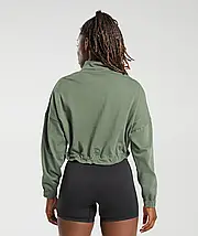 Спортивний пуловер Gymshark Lifting Lightweight 1/4 Zip Pullover Regular Fit Green M, фото 4