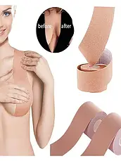 Кінезіо тейпи Boob tape для підтримки та корекції грудей ширина 4 см довжина 5 м, Тейп для грудей BOOB TAPE, фото 3