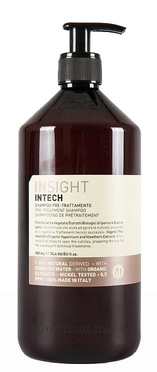 Шампунь технічний для глибокого очищення волосся Insight Intech Pre-Treatment Shampoo 900 мл
