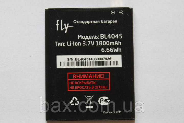 BL4045 акумулятор для FLY IQ4410i оригінал