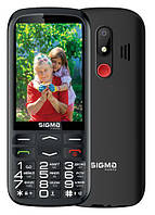 Мобильный телефон Sigma mobile Comfort 50 Optima Type-c Black "бабушкофон", 2 Mini-SIM, дисплей 3.5" цветной