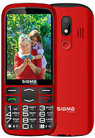 Мобильный телефон Sigma mobile Comfort 50 Optima Type-C Red "бабушкофон", 2 Mini-SIM, дисплей 3.5" цветной