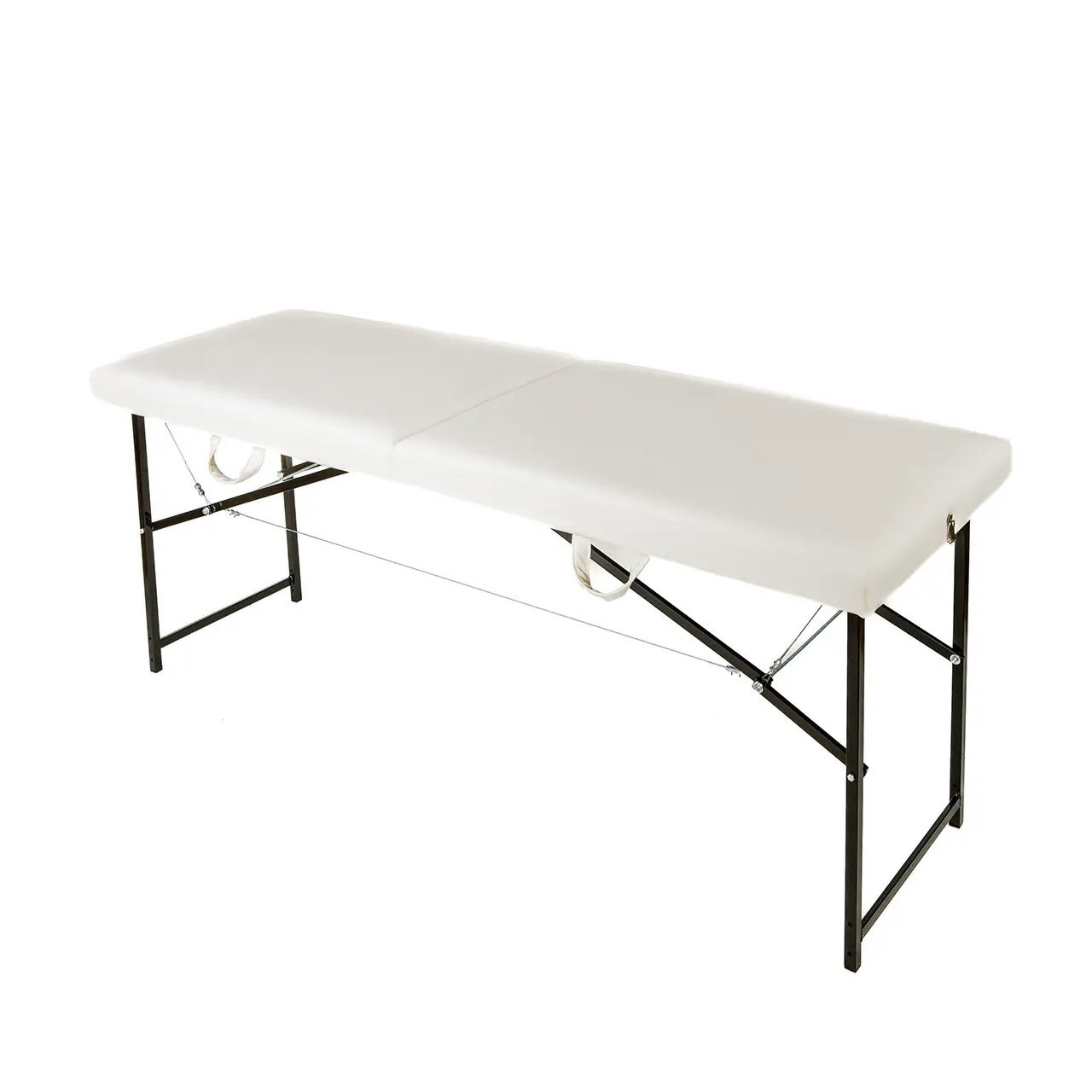 Складна косметологічна кушетка 180х60см, Кушетка автомат для косметолога, Масажний стіл розкладний, переносний Білий !!!, фото 1