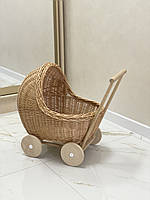 Дитяча ігрова коляска з лози. Арт:2050