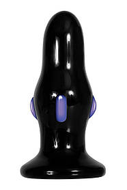 Анальна пробка скляна з вібрацією A&E REAR ROCKER VIBRATING GLASS ANAL PLUG