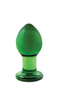 Скляний анальний затор NS Novelties CRYSTAL MEDIUM GREEN