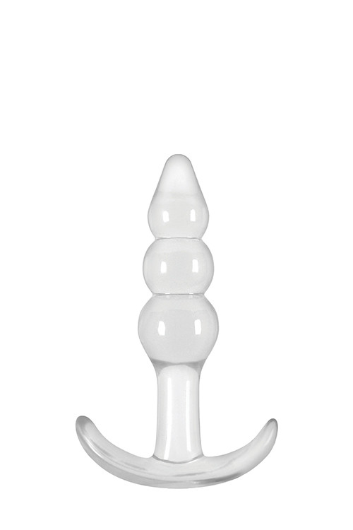 Анальна пробка прозора JELLY RANCHER T-PLUG RIPPLE CLEAR
