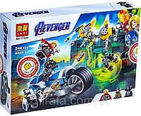 Конструктор Super Heroes Месники Супергерої Атака на мотоциклі доповнює лего (11505)