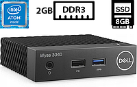 Тонкий клиент Dell Wyse 3040/Intel Atom x5-Z8350 1.44GHz/2GB DDR3L/SSD 8GB/Intel HD Graphics/DP, USB, LAN
