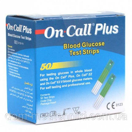 Тест-смужки On Call Plus | Он Колл Плюс 50 шт., фото 1