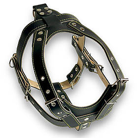 Тягова Шлея шкіряна для собак. Шкіряна шлея для собак