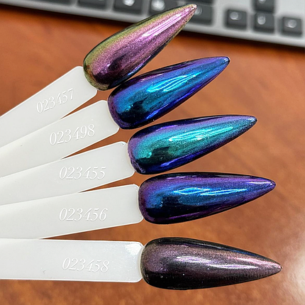 Перлова втирка пудра MP-401-3, бірюзовий хамелеон, фото 2