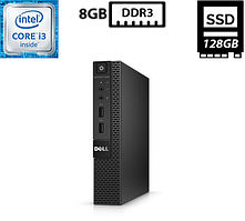 Комп'ютер Dell Optiplex 3020M/Core i3-4160T 3.10GHz/8GB DDR3/SSD 128GB/Intel HD Graphics 4400/DP, VGA, LAN Б/В