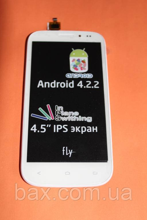 Fly IQ4404 сенсор + дисплей (оригінальний) білий