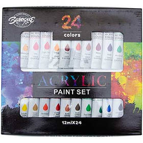 Фарби акрилові 24кол 12мл в тубах  Barogue 2-226