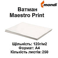 Ватман А4 "Maestro Print" 120 г/м2, 250 аркушів