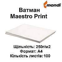Ватман А4 "Maestro Print" 250 г/м2 100 аркушів