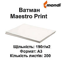 Ватман А3 "Maestro Print" 190 г/м2 200 аркушів