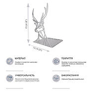 Металевий упор для книг Glozis Deer, фото 3