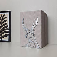 Металевий упор для книг Glozis Deer, фото 5