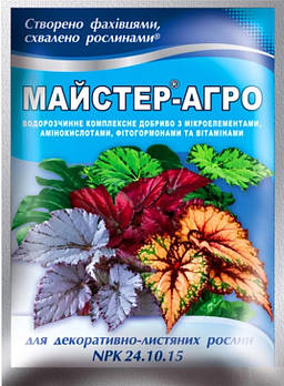 Добриво Майстер-Агро для декоративно-листяних рослин 25 г