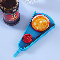 Універсальна відкривачка для банок та пляшок, багатофункціональна відкривачка (синій)