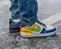Чоловічі кросівки Nike Air Force 1 Low What The LA Multicolor CT1117-100, фото 5