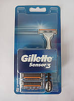 Станок для бритья мужской Gillette Sensor (3) + 8 картриджей