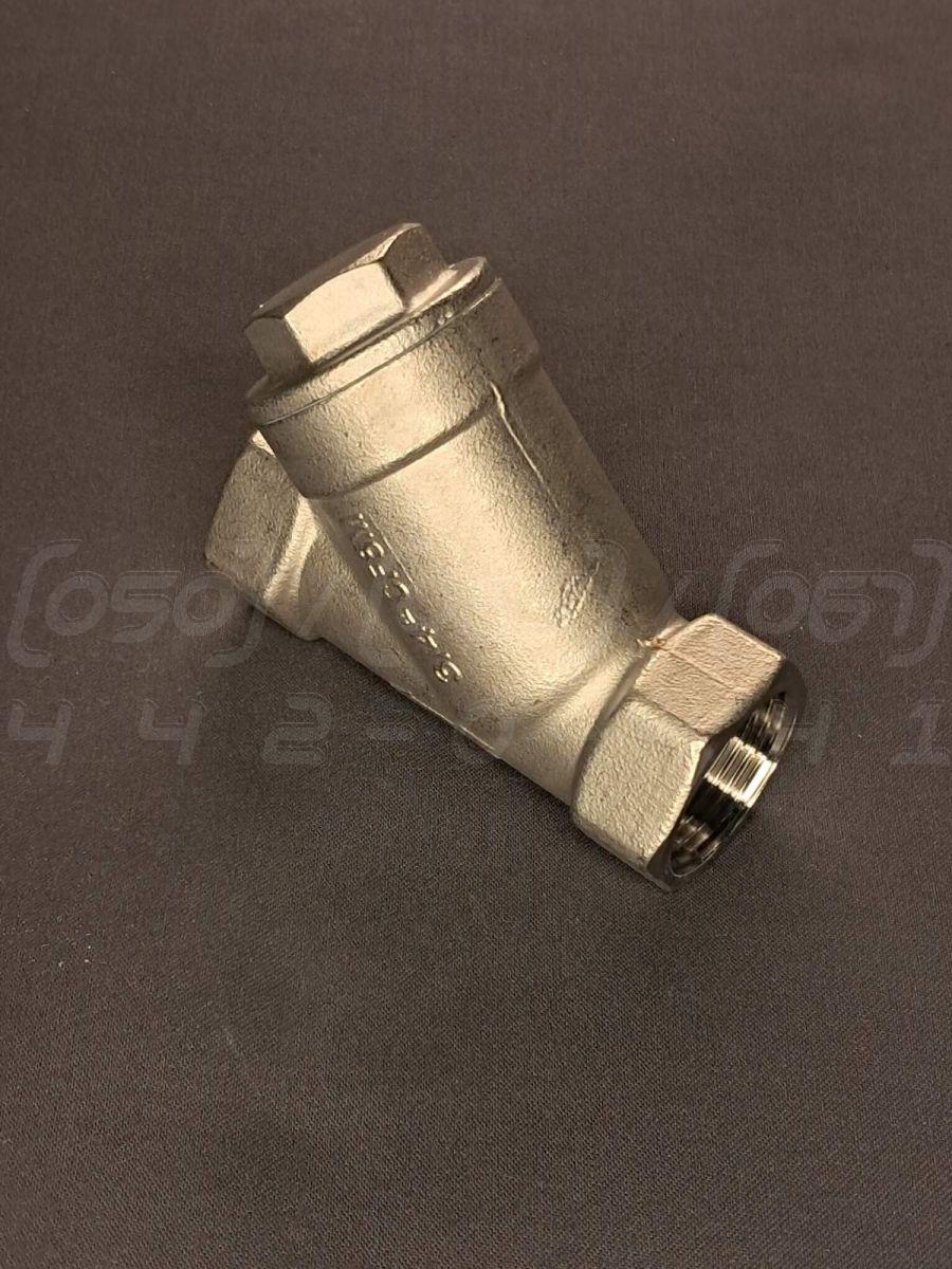 Фільтр муфтовий нержавіючий DN20 (3/4"), н/ж сталь AISI304 (CF8), Ру40 (800 PSI), Y-подібний, до 230°C, BSPP