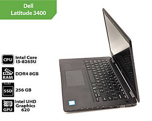 Ноутбук Dell Latitude 3400 (14.0" (1920х1080)/ Core I5-8265U / 8Gb / SSD 256Gb)