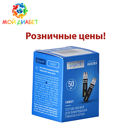 Тест-смужки в роздріб для глюкометра Longevita Family