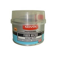 Шпатлёвка со стекловолокном NOVOL Fiber Mikro 0,5 кг.