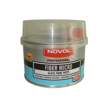 Шпатлёвка со стекловолокном NOVOL Fiber Mikro 0,5 кг. - фото 1 - id-p2115346250