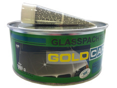 Шпатлёвка со стекловолокном GOLD CAR Glass Putty 1 кг - фото 1 - id-p2115346256