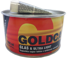 Шпатлёвка с мелким стекловолокном легкая GOLD CAR+ Glas & Ulltra Light , 1 L - фото 1 - id-p2115346258