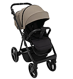 Коляска 2 в 1 Adamex Blanc Eco SA-9 капучино, фото 4