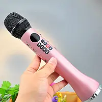 Беспроводной Bluetooth микрофон для караоке L-598 с динамиком вокальный 9 Вт USB караоке-микрофон с экраном