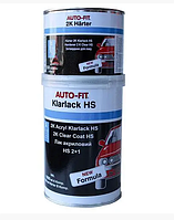 Лак акриловый бесцветный AUTO-FIT HS (1л) + отвердитель (0,5л)