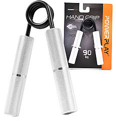 Еспандер-ножиці алюмінієвий PowerPlay 4322 (90 кг) Hand Grip Срібний