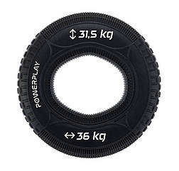 Еспандер кистьовий силіконовий PowerPlay PP-4330 Hand Grip Loops Hard 31.5-36 кг. Чорний