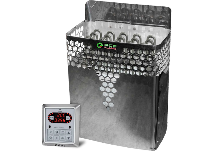 Електрокам'янка для лазні та сауни Ecoflame GB90 9 кВт + пульт CON6, фото 1