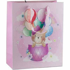 Пакет подарунковий паперовий 26*32см Звірята 2-314