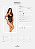 Сексуальне боді з відкритим доступом Obsessive BELLASTIA crotchless teddy Чорний XL/XXL, фото 5